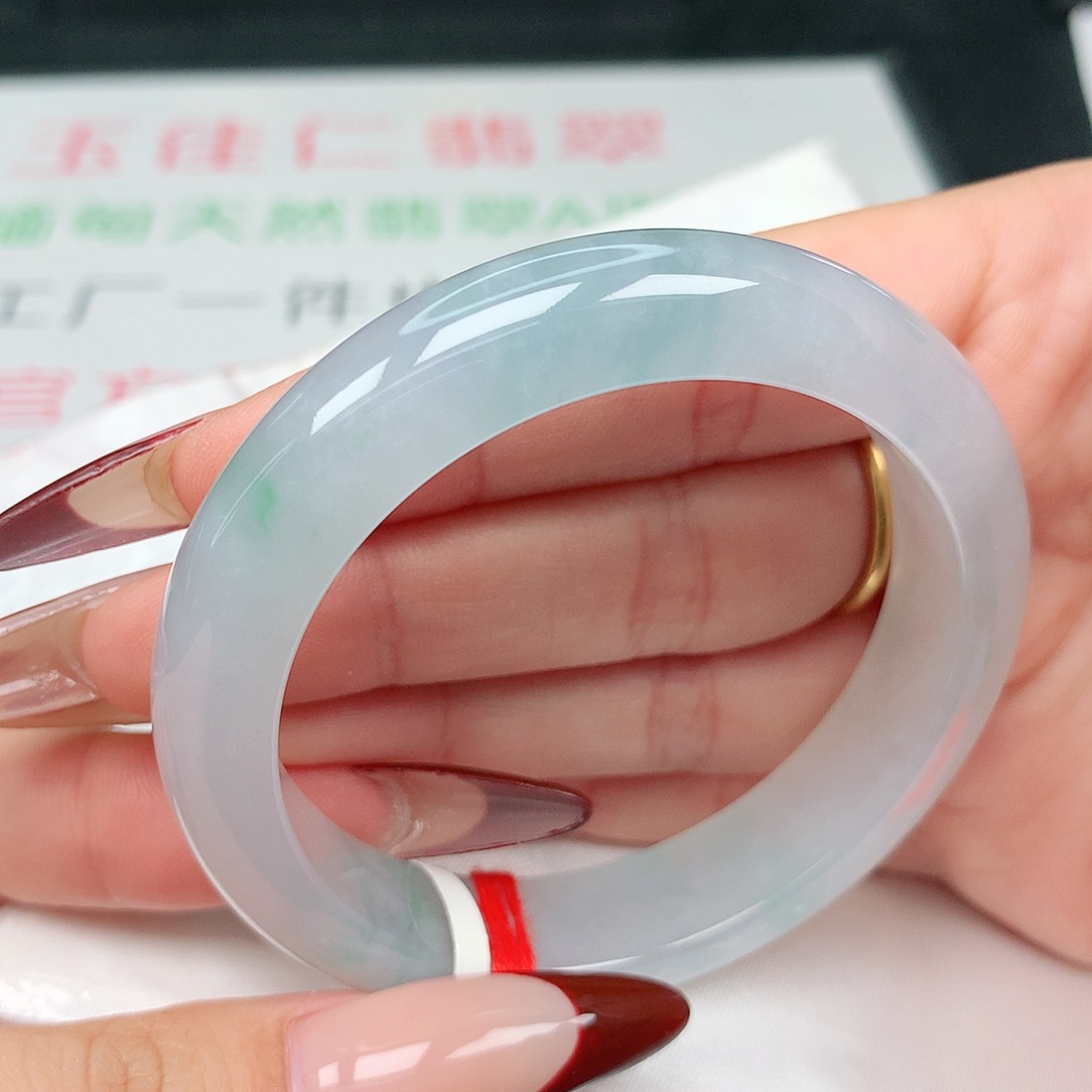 未镶嵌手镯翡翠53-54圈口