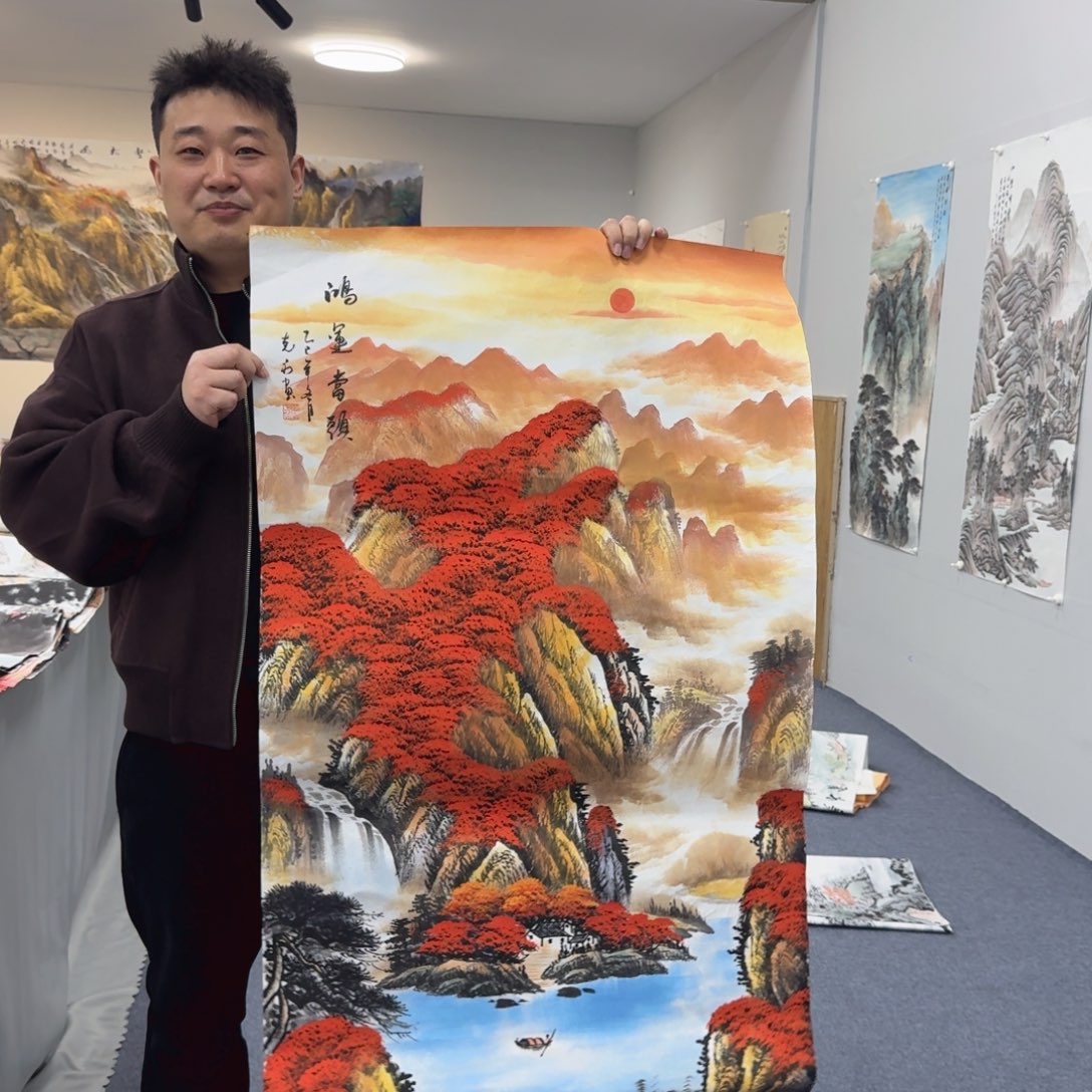 国画国画作品宣纸纯手绘