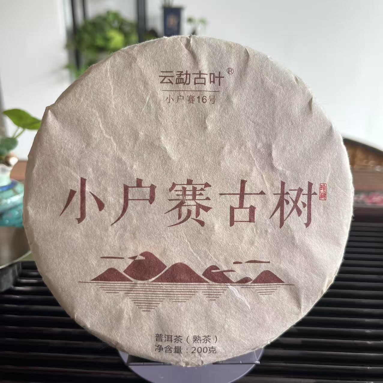 【溯源--正品小户赛16号】小户赛熟茶饼，正宗普洱熟茶口感醇厚
