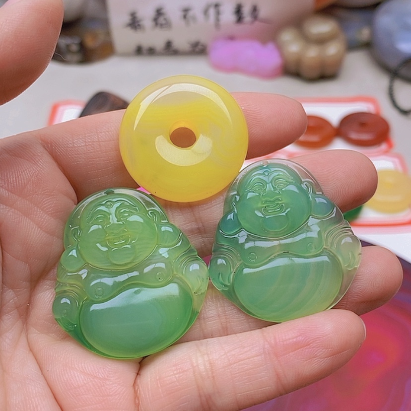 【闪购商品】未镶嵌玛瑙/玉髓珠宝半成品d****w