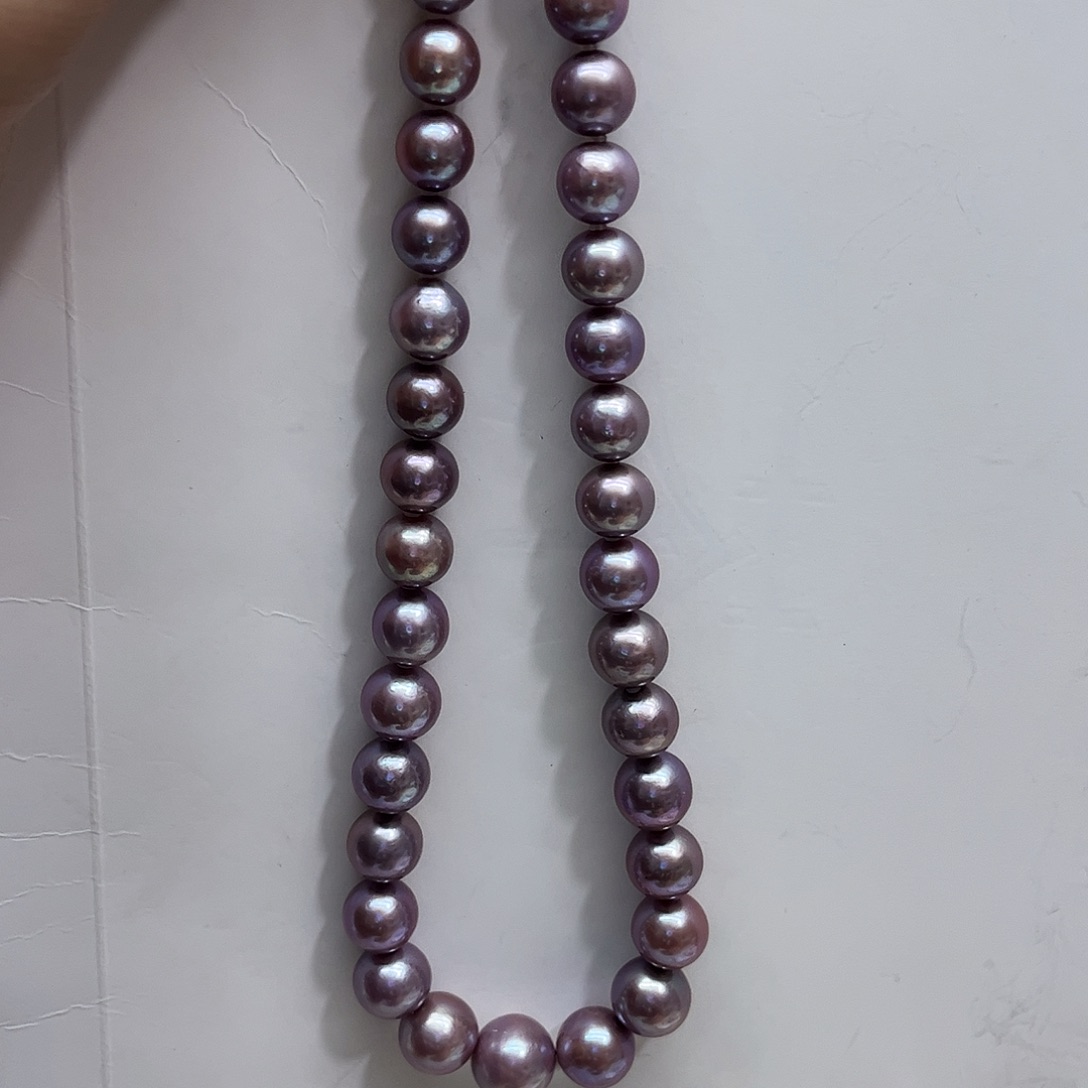 淡水珍珠银S925镶嵌颈饰