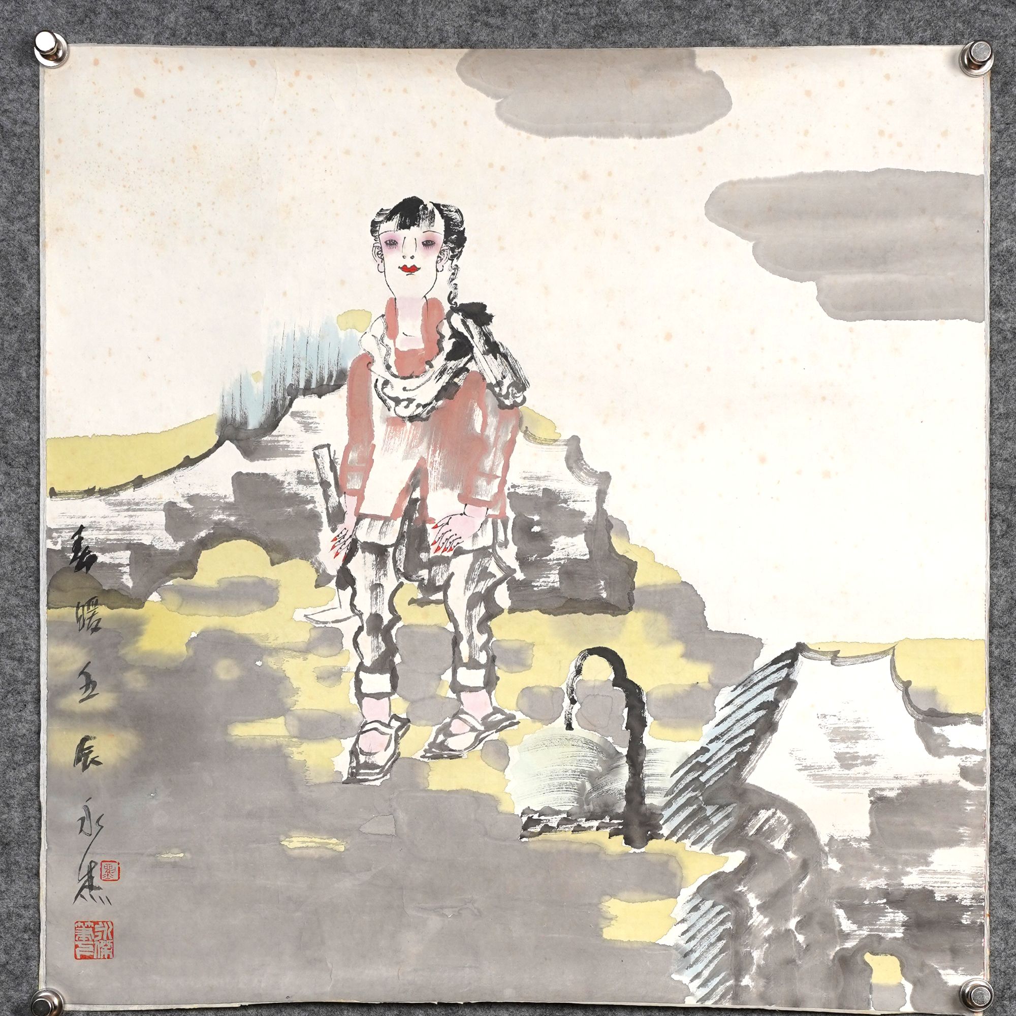 刘永杰《春暖》约4.2平尺69x70cm