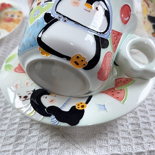 手绘高温釉下彩陶瓷好****）