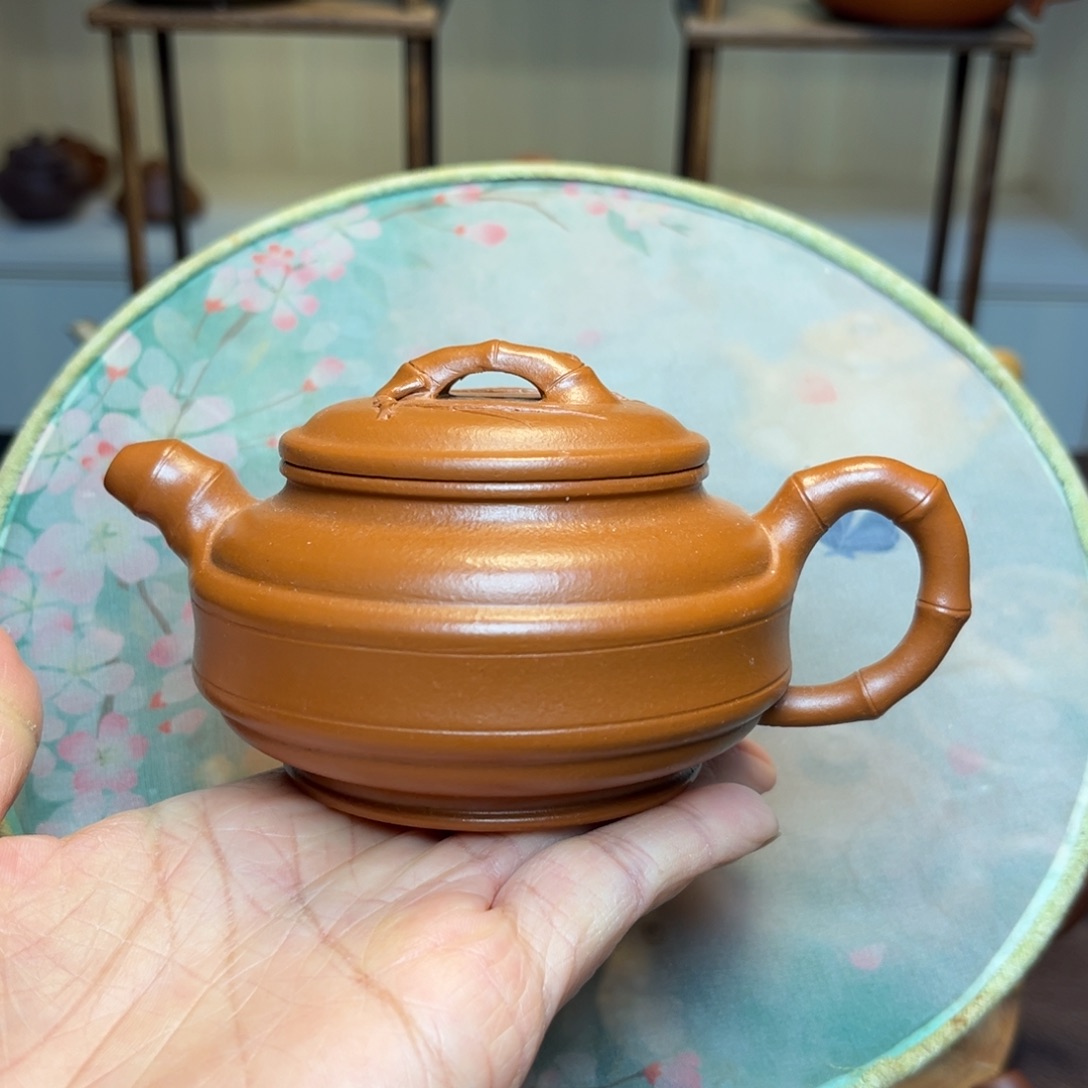 竹***安紫砂茶壶手工制作原矿紫砂