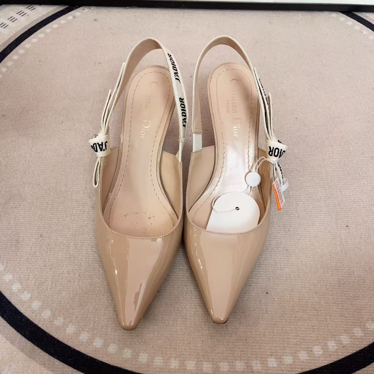 95新 DIOR/迪奥 高跟鞋裸粉色37.5码/250607ZJQ9M01