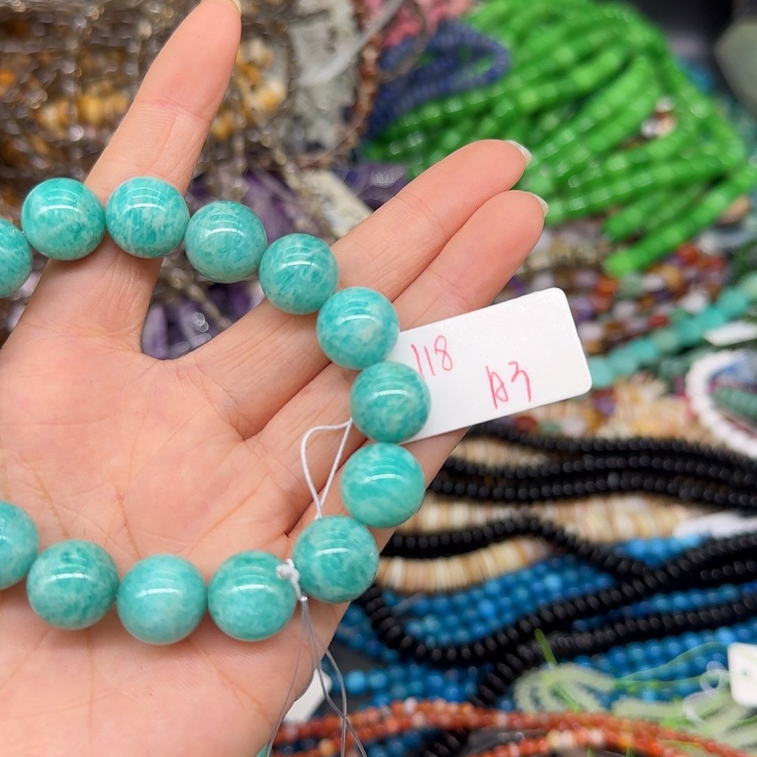 玛瑙/玉髓合金珠宝半成品J****N天河石两59发一条A3