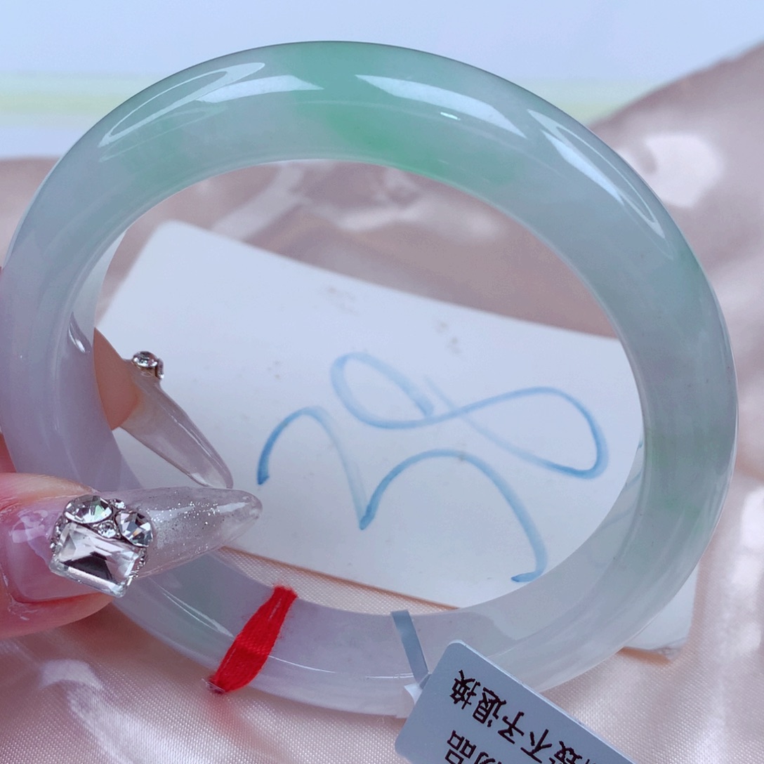翡翠手镯未镶嵌天然缅甸翡翠A货手镯