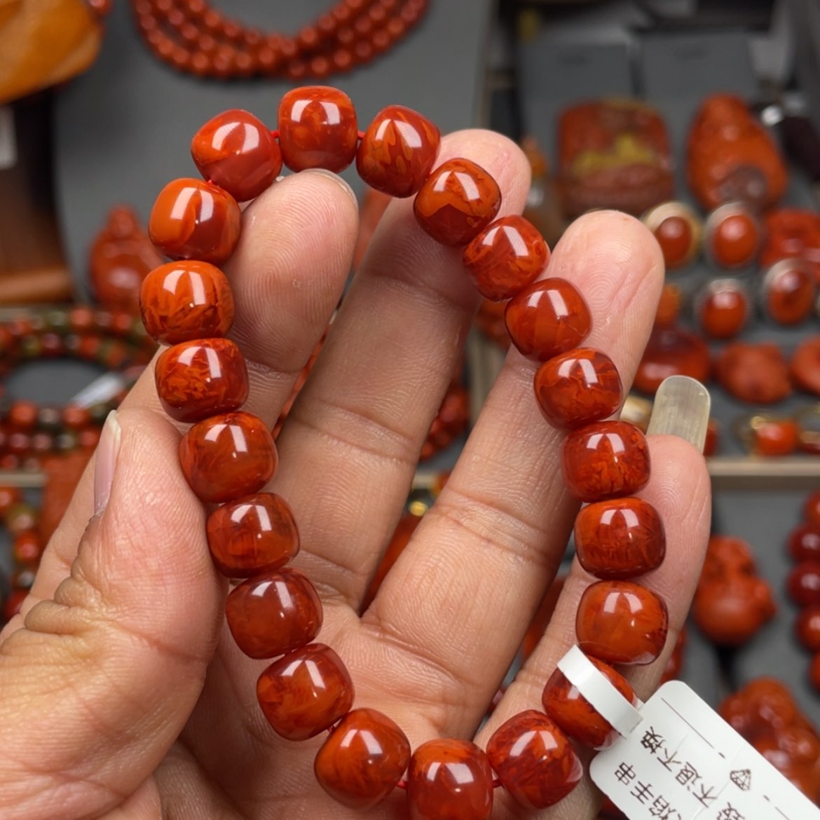 【闪购商品】南红玛瑙珠宝奇石未镶嵌单圈10