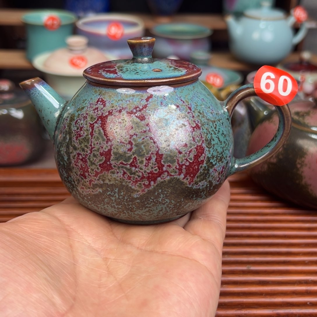 手工制作钧窑茶器