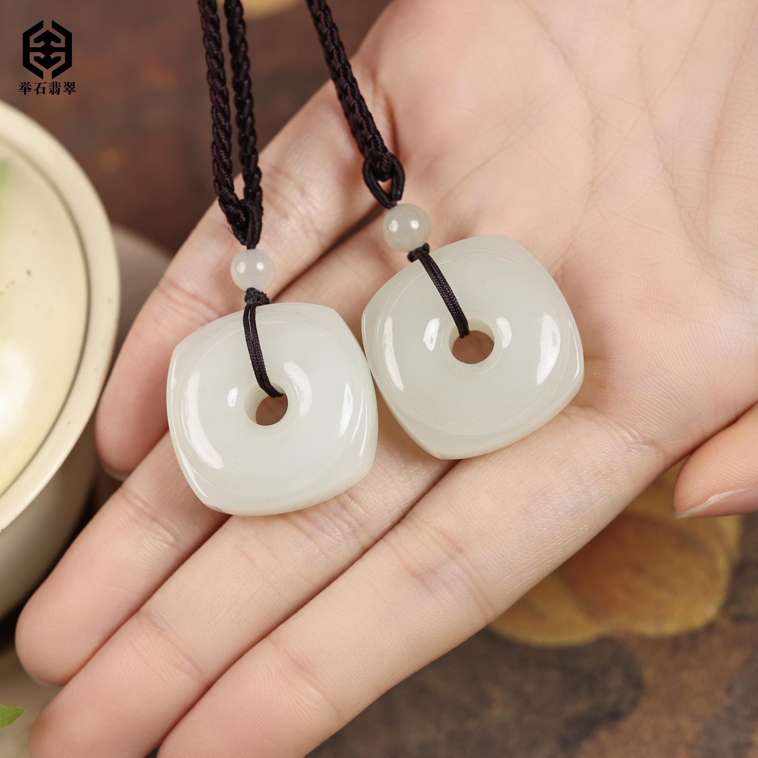 【举石臻品】TH1222-1980-32和田玉吊坠（一件/多样性发）O