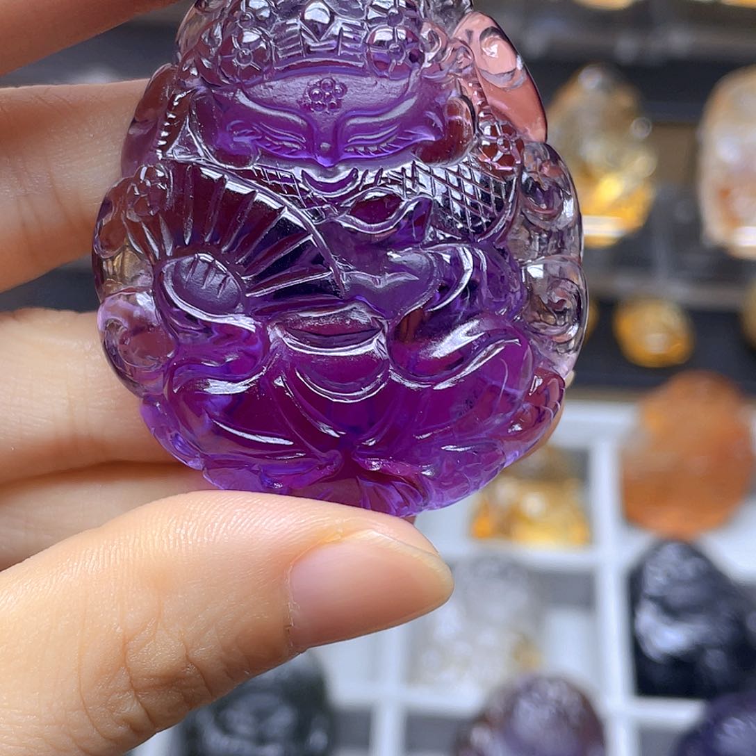 幾***画银S925镶嵌颈饰发晶