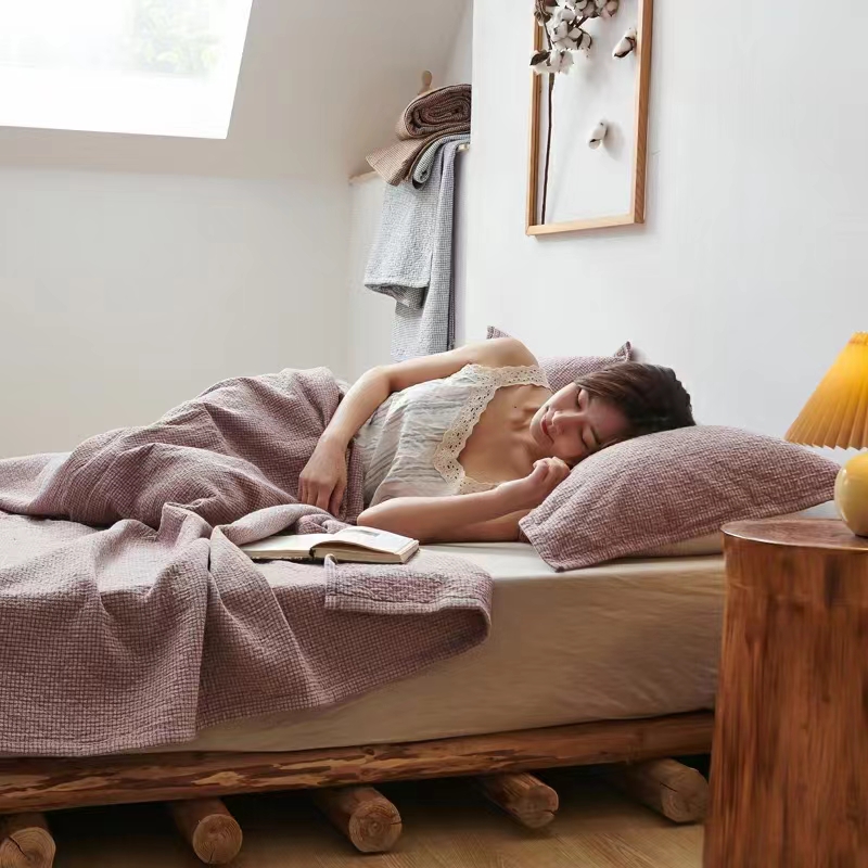 【素生活-和风无印】枕套日系无印侘寂风极简超柔纯棉亲肤