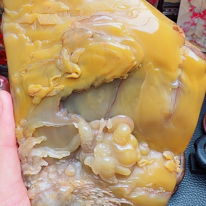 露***驴寿山石寿山石精品大摆件