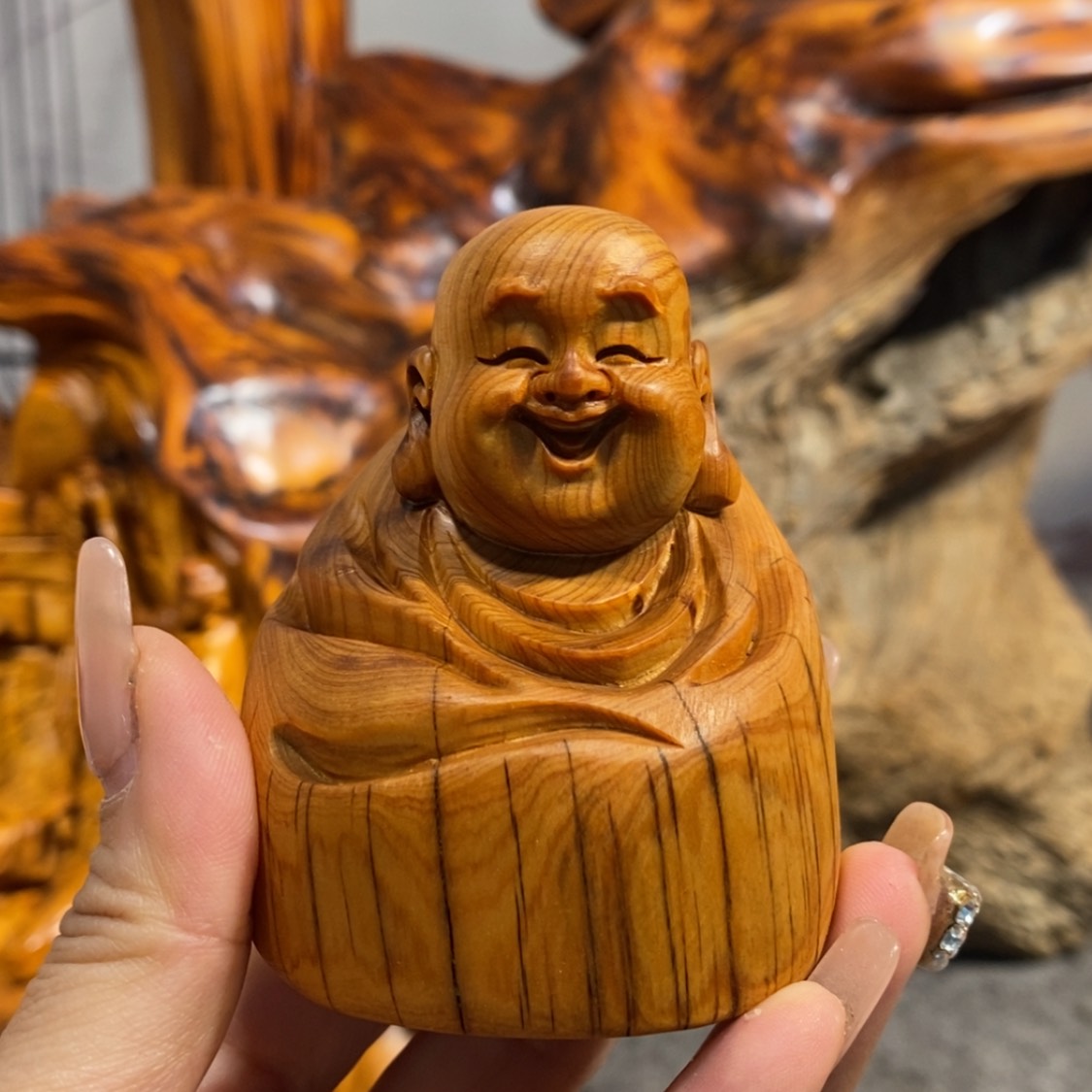 【闪购商品】柏木（崖柏）根雕木雕工艺品摆件创意，满10送1手把件
