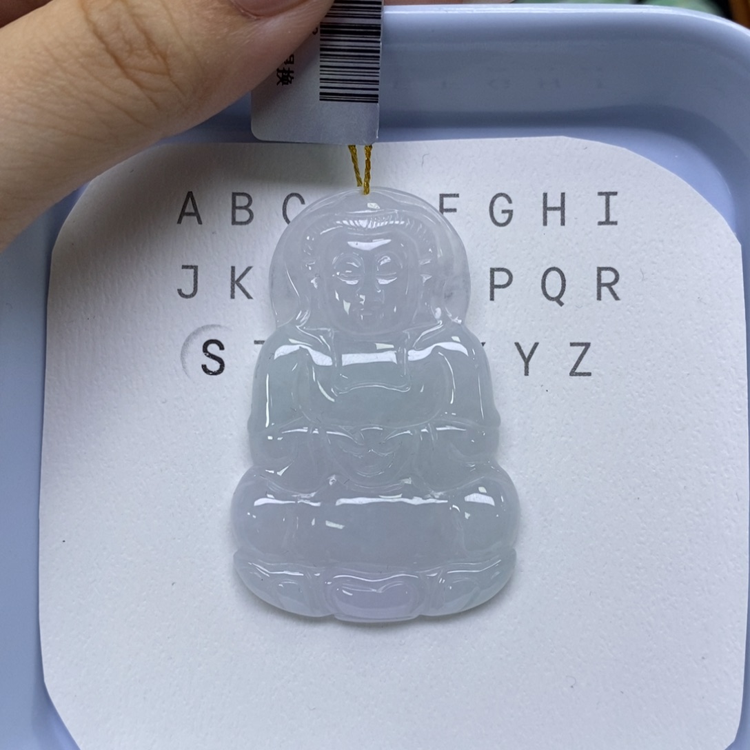 颈饰未镶嵌翡翠观音