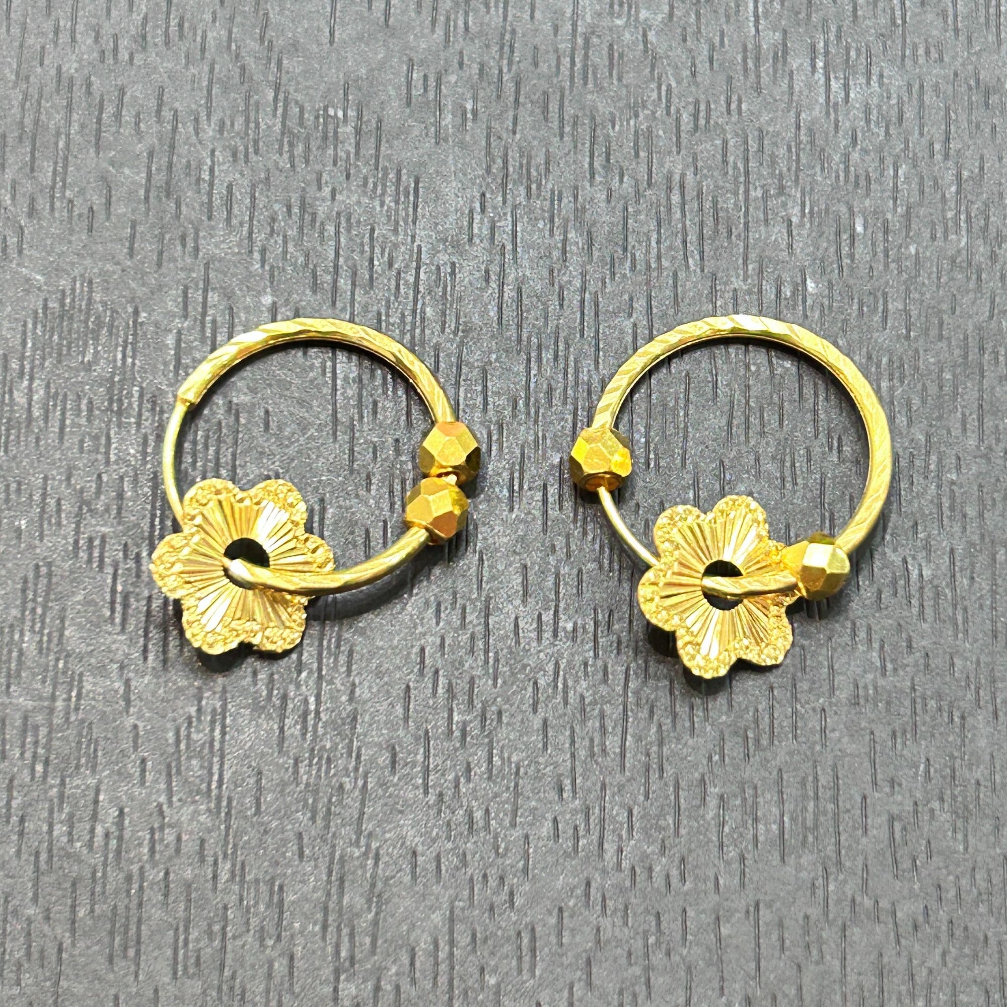 【木子专享】足金999投资金攒黄金车花花朵ZBHJE1070克重多退少补