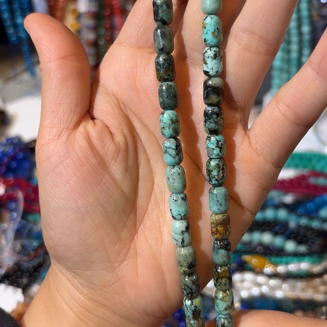 玛瑙/玉髓未镶嵌珠宝半成品松石6-9一条