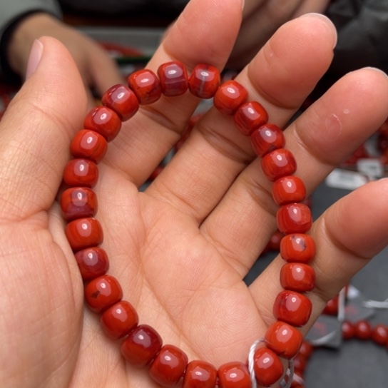 南红玛瑙手串8多样性发1未镶嵌