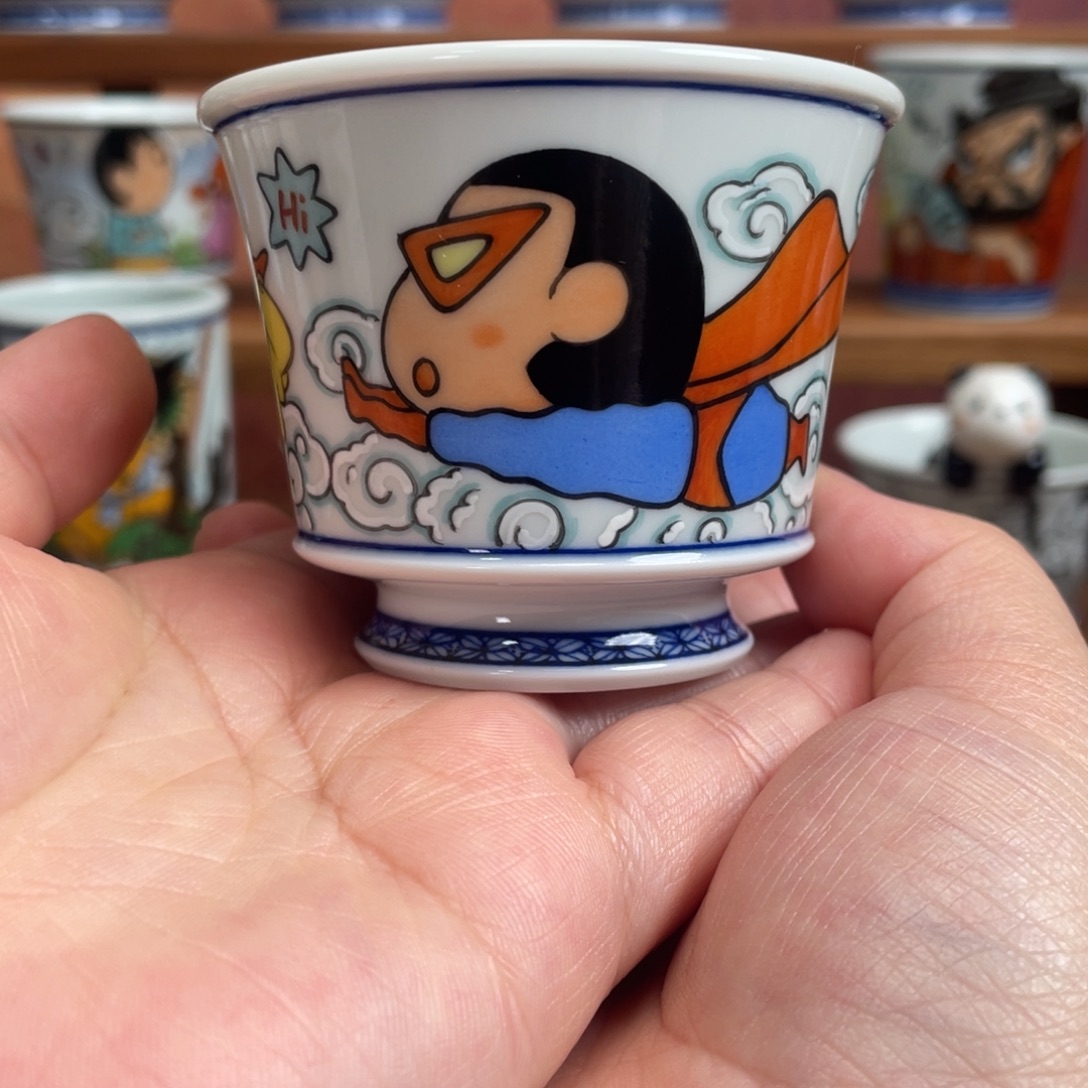 宫九陶瓷手绘杯子