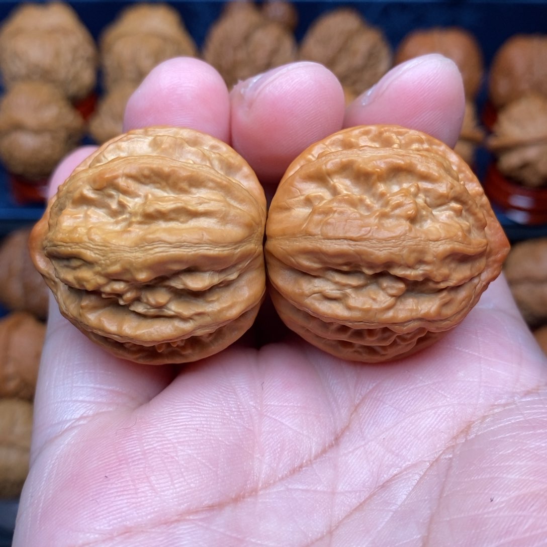 文玩核桃把件手捻粗筋