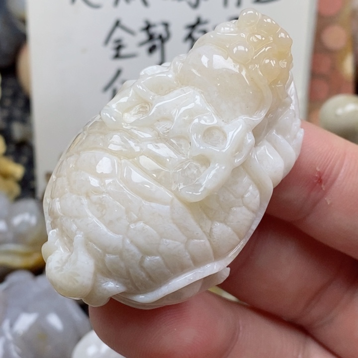 颈饰未镶嵌硅化珊瑚（珊瑚玉）有瑕