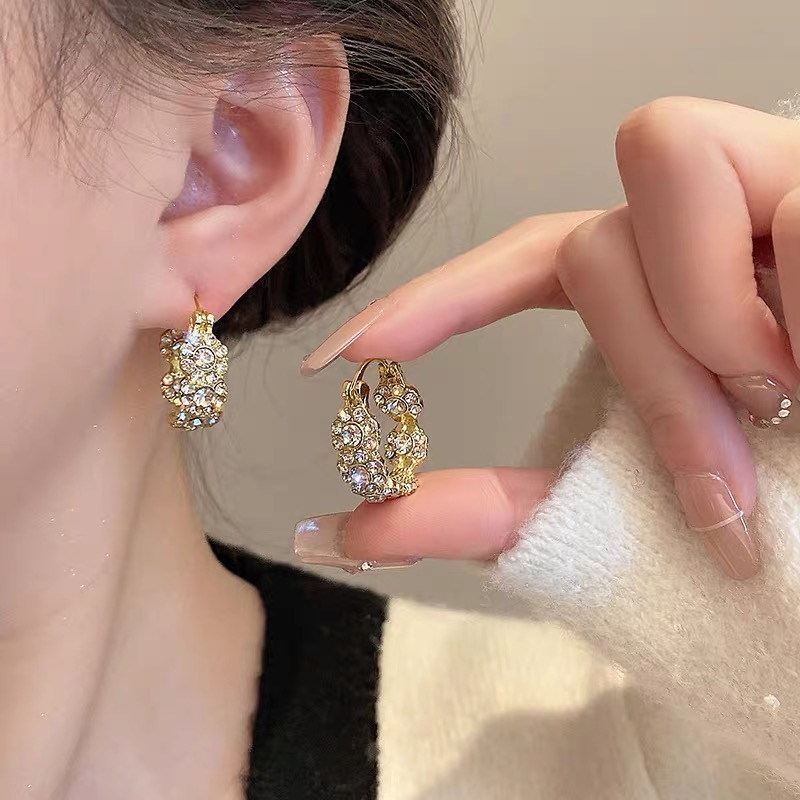 铜合金耳饰 【N56新】2025爆款气质轻奢百搭简约精致网红设计师耳环