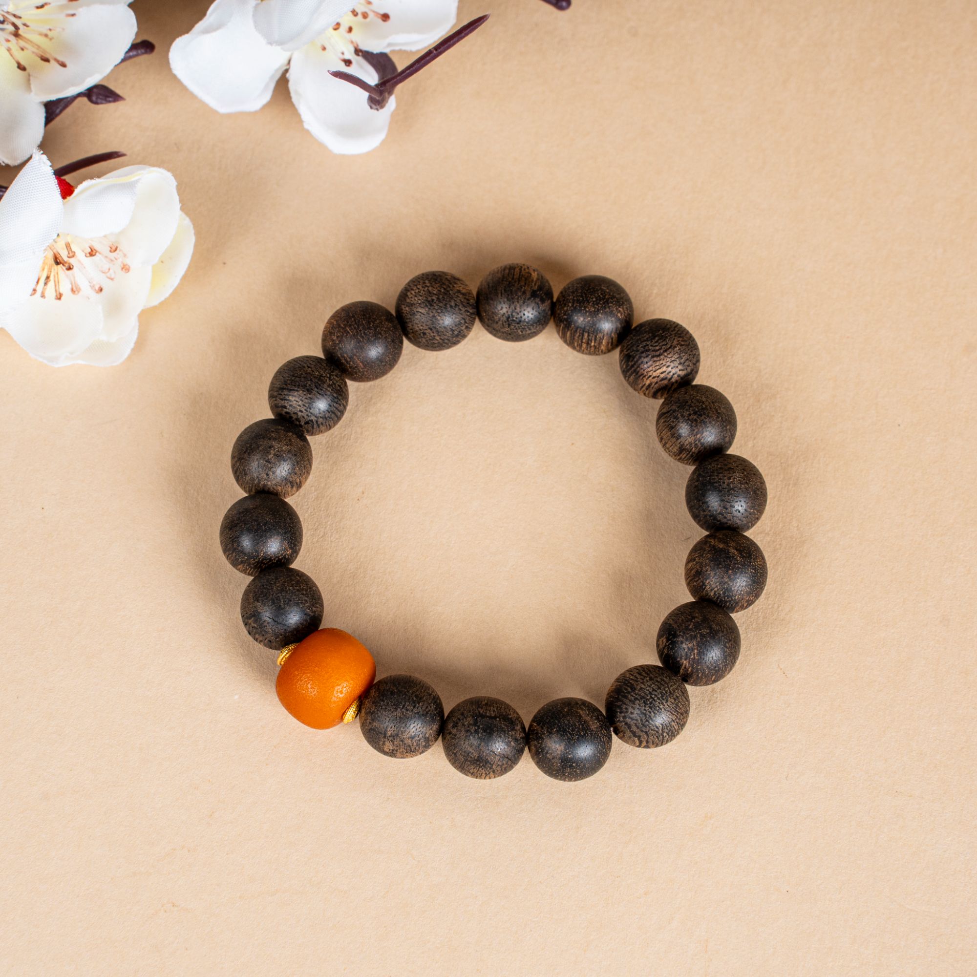 沉香【绝世孤品】越南富国岛倒架树心油老料10mm单圈手串