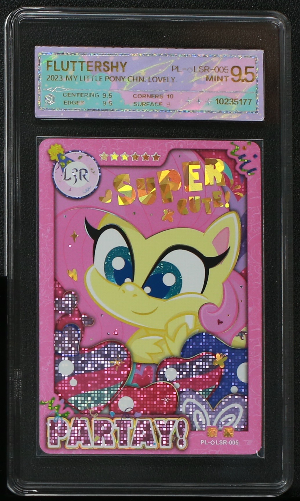 奇萌大眼LSR柔柔（PL-星LSR-005）评级卡牌一张