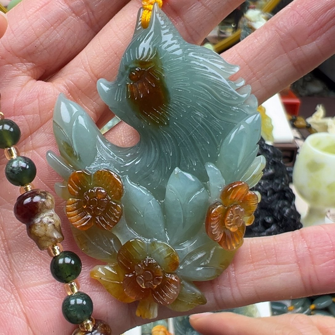 岫玉未镶嵌挂件挂件