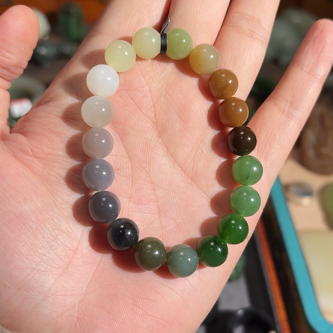 和田玉手串未镶嵌