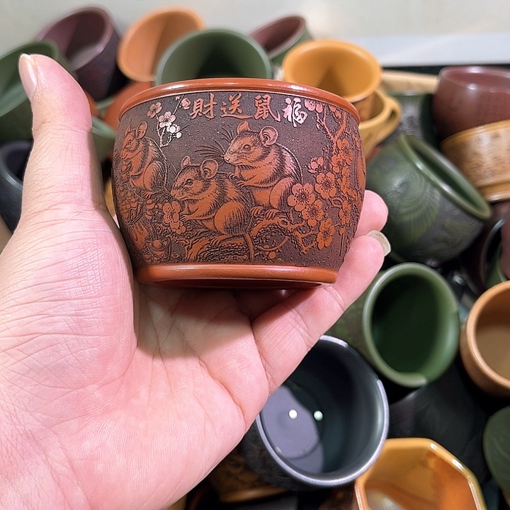 茶杯紫砂全手工紫砂主人杯