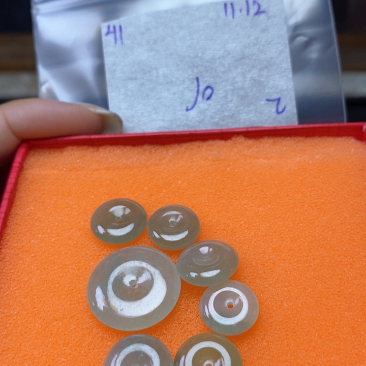知***0定制翡翠未镶嵌不退