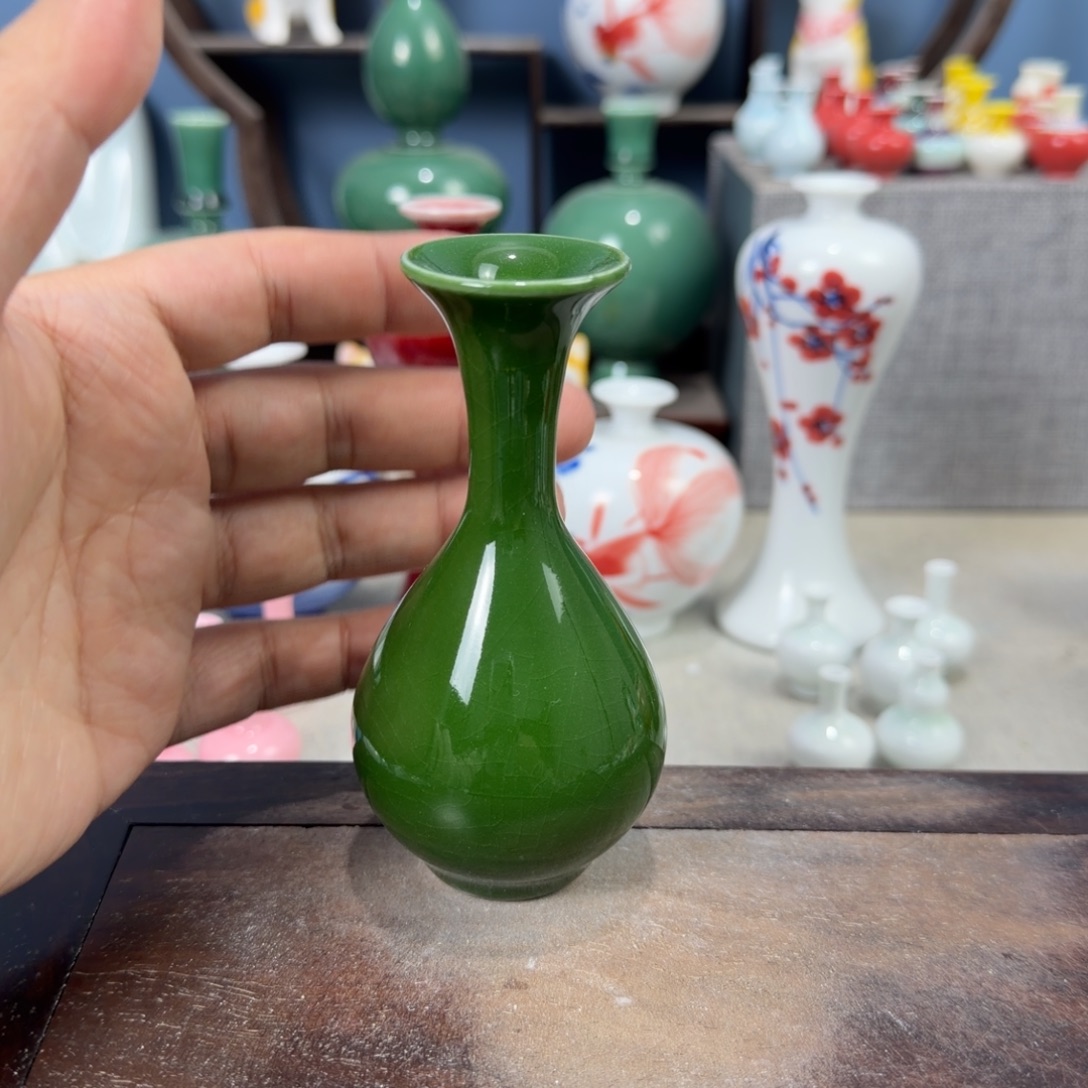 陶瓷手工小花器摆件