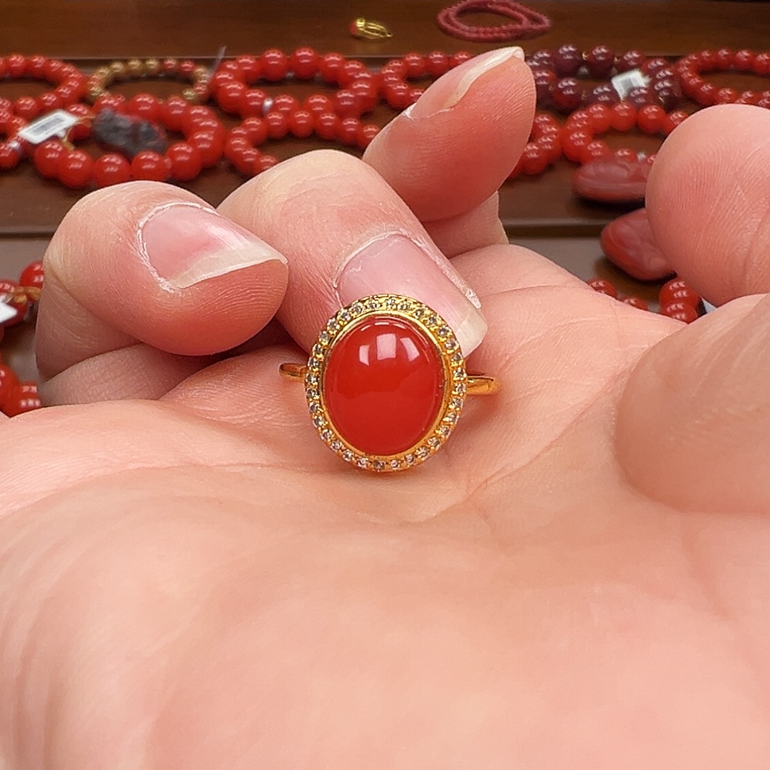 南红玛瑙未镶嵌手链