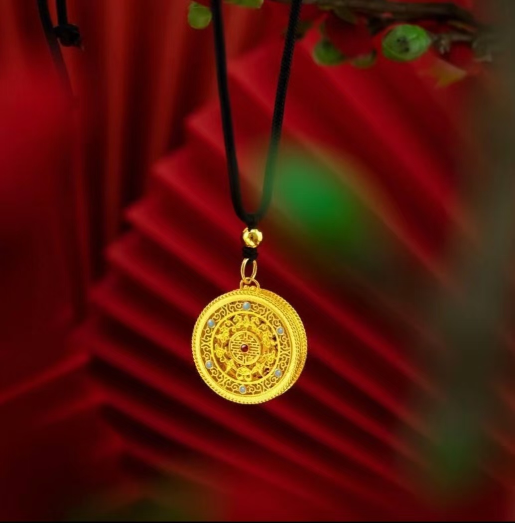 五福缘字莲花男女同款家居饰品摆件SS