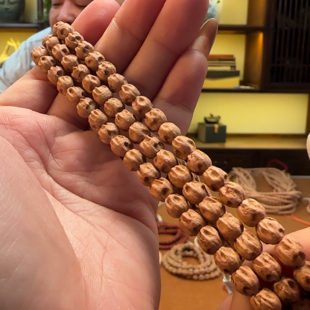 柏香籽/百香籽手串高桩鳞甲6