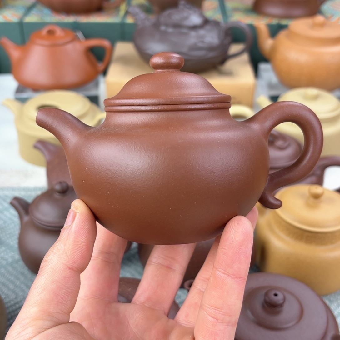 紫砂茶壶大亨莲子 紫泥 245cc