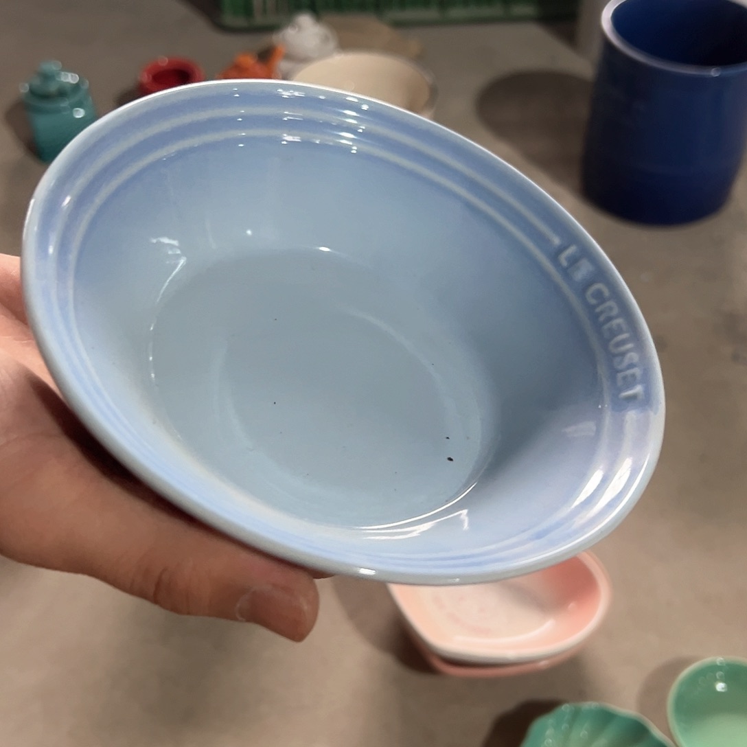 陶瓷 小号燕麦碗 天蓝色