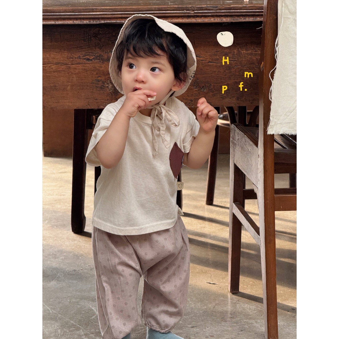 【NO退NO换】欢宝4店-哈米泡芙-2025夏-编码0491-H5378-点点裤子