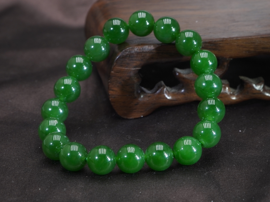 和田玉碧玉手串9+ BY021115