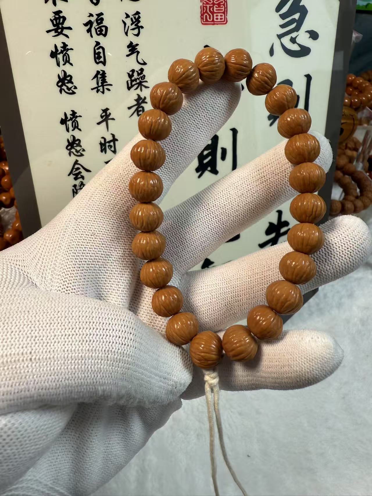 精品原皮原色猴头核桃小凤羽+猴头手持