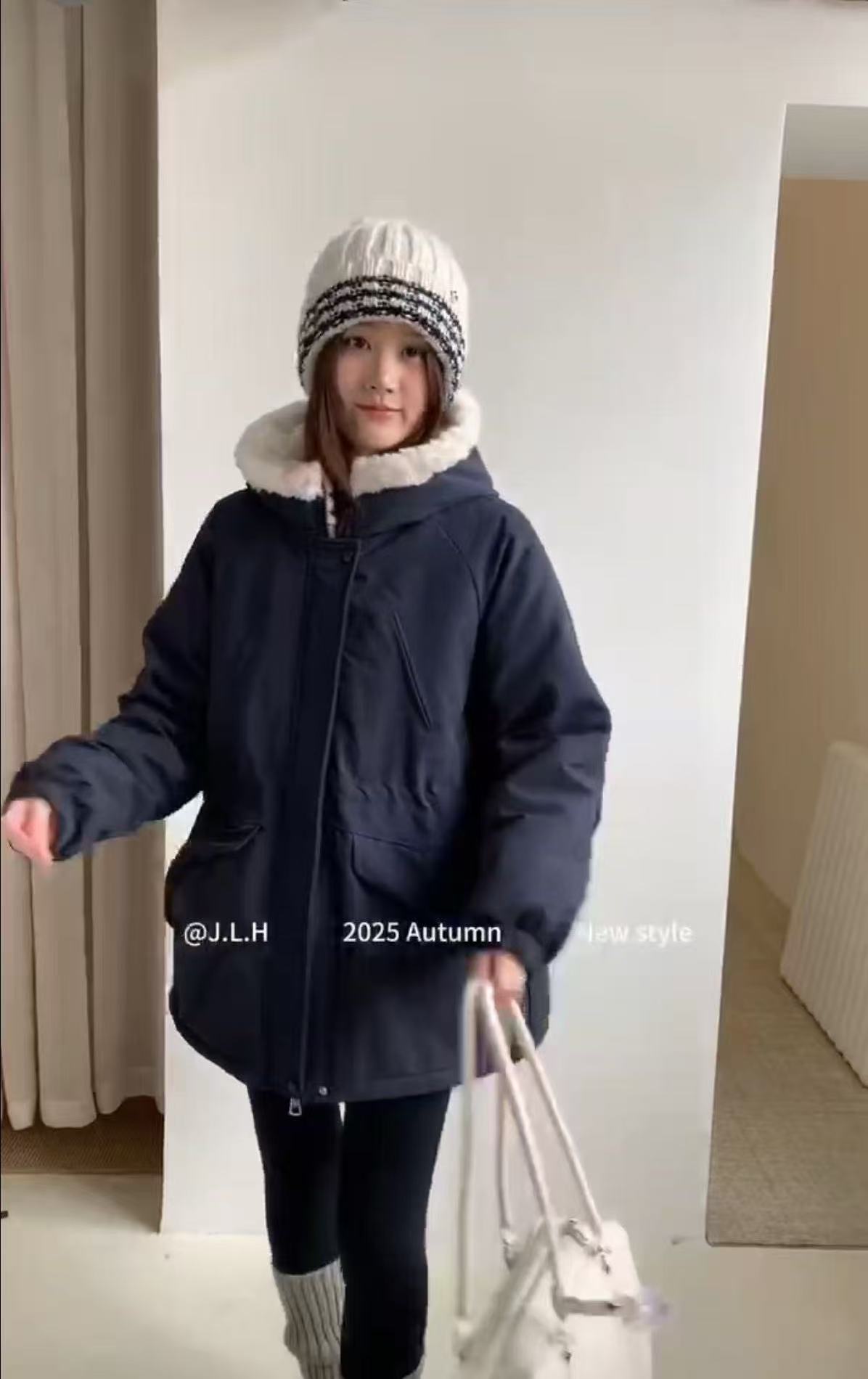 韩代.量感派克   加厚绒工装派克外套L25112845