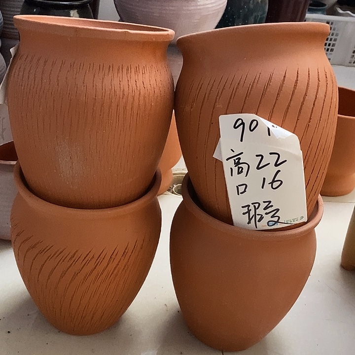 粗陶红陶绿植花盆901