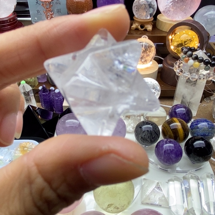 水晶摆件未镶嵌天然白水晶卡巴