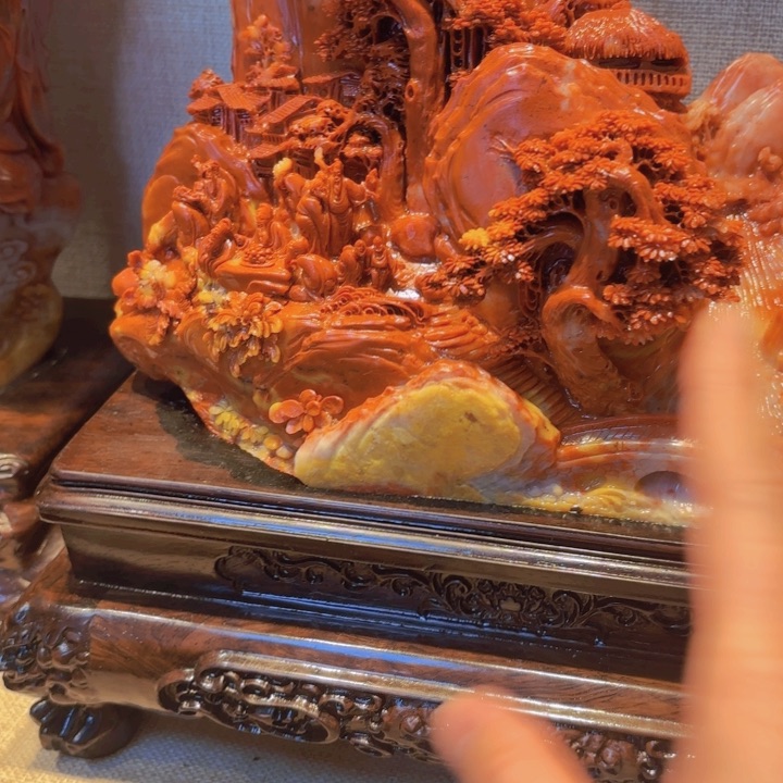 寿山石富贵山居图