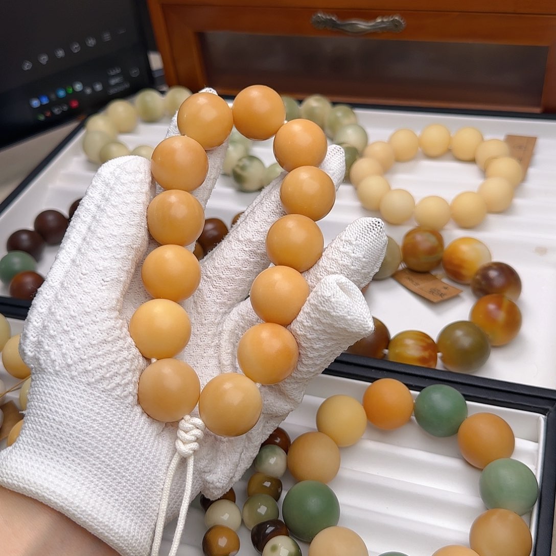 菩提根/象牙果手串卡22干磨手持默认微瑕