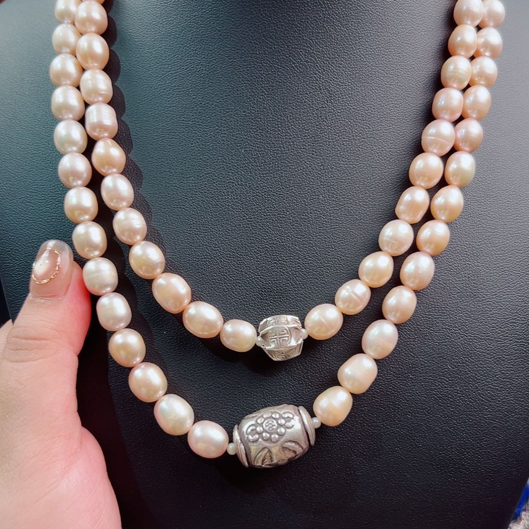 未镶嵌颈饰淡水珍珠国风