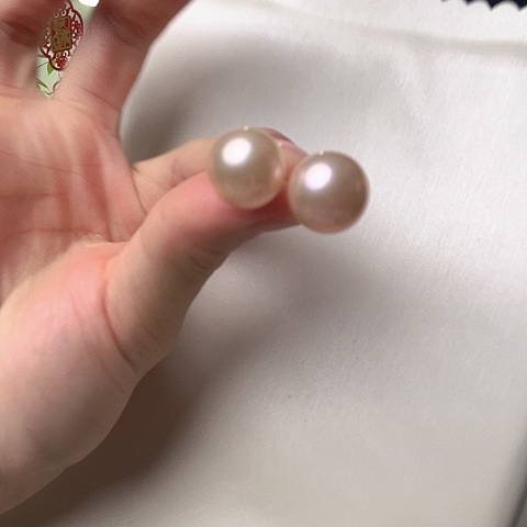 淡水珍珠耳饰未镶嵌