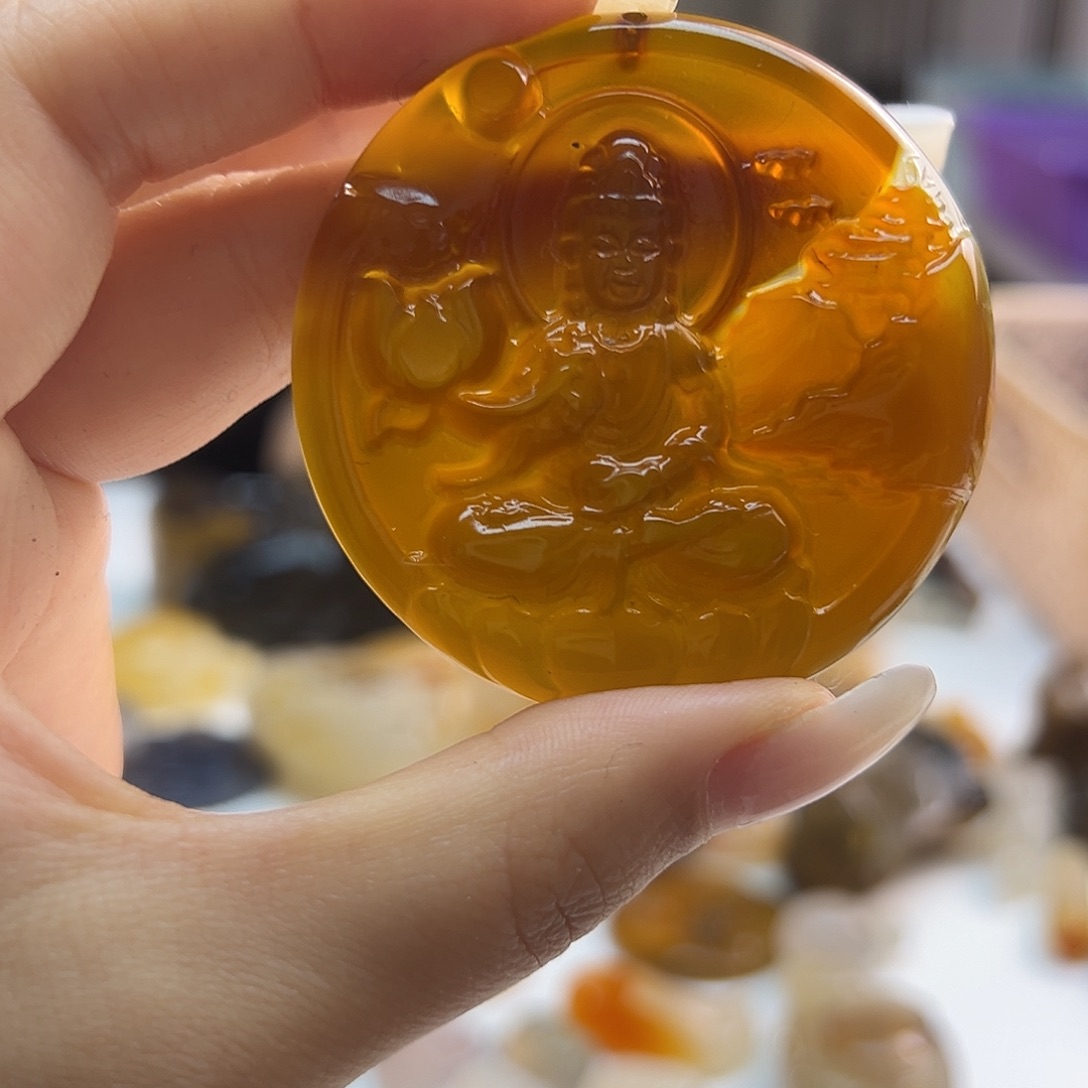 玛瑙/玉髓未镶嵌吊坠(不含链)