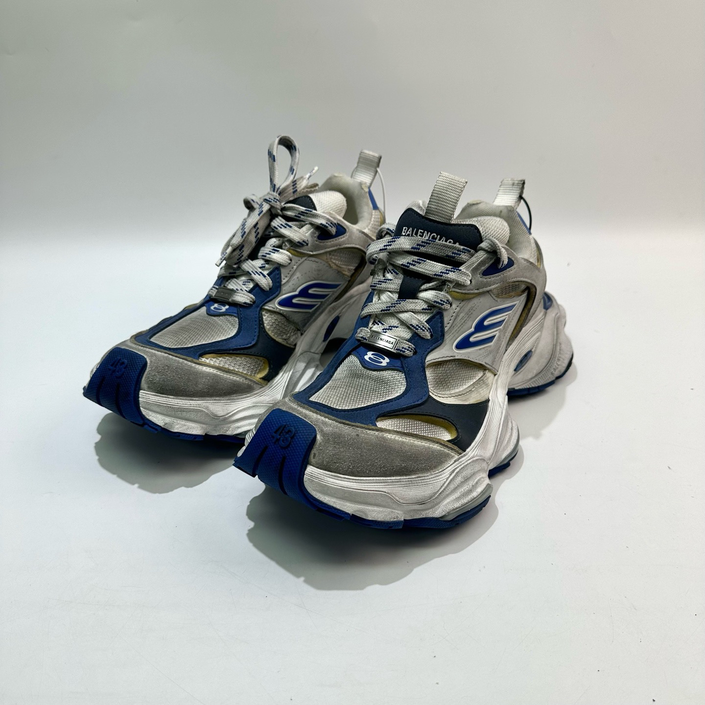 99新 Balenciaga/巴黎世家 43码 蓝色Cargo老爹鞋 SY0901